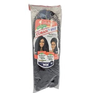 Model Model Cuban Twist Mojito Twist Braid 16 Inch Hair Extensions Color 1B k4